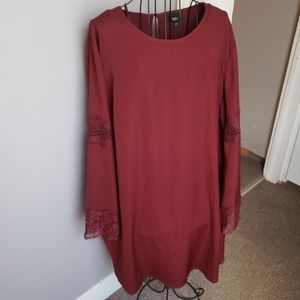 Mossimo Maroon Dress XL